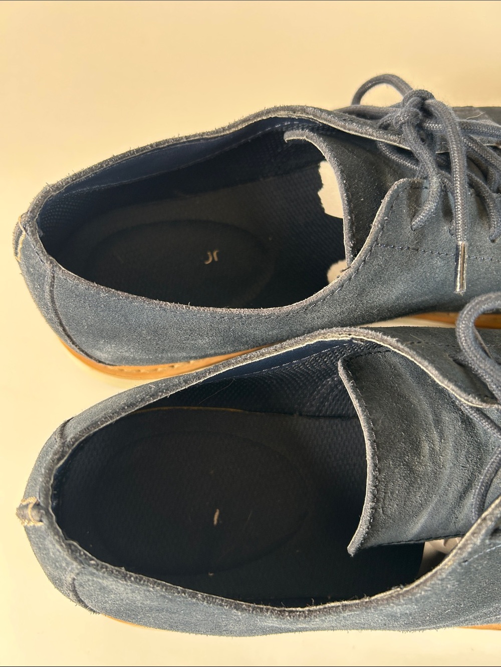Clarks Blue Suede Derby with Contrast Gum Trim - Picture 9 of 9